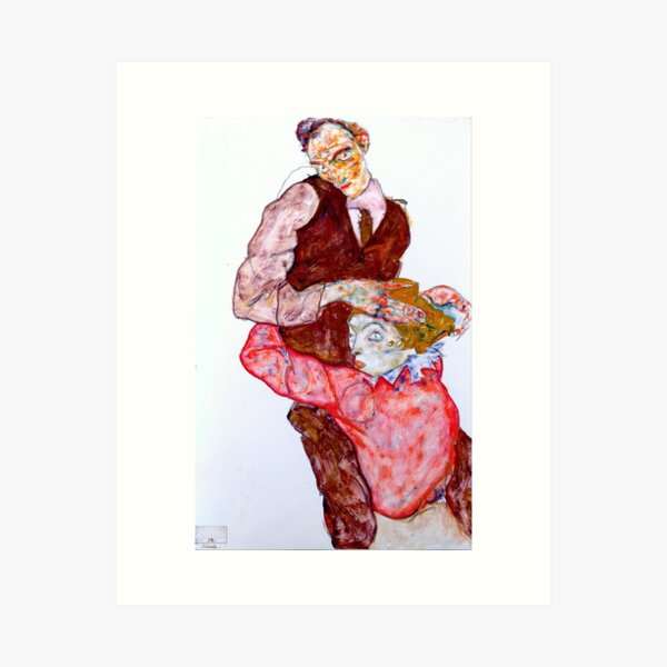 Item preview, Lovers - Egon Schiele designed and sold by SimpleJoyStyle.
