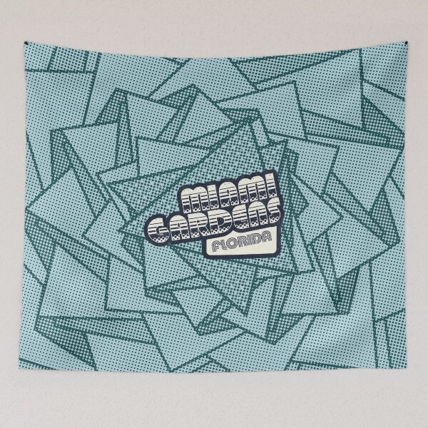 Item preview, Miami Gardens, Florida | Retro Halftone designed and sold by retroready.