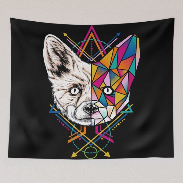 Item preview, Geometric Fox designed and sold by eggzoo.