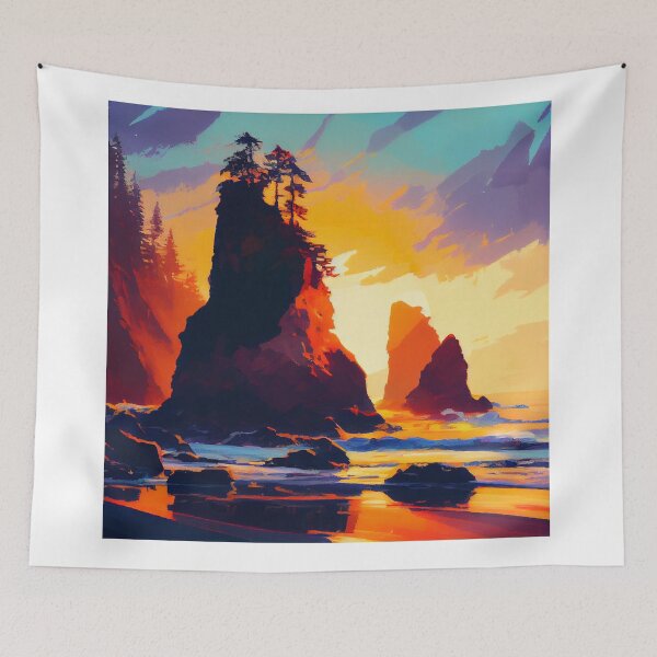 Item preview, Olympic National Park impressionist art designed and sold by Patrick Edwards.