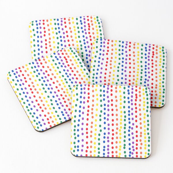 Item preview, Rainbow Dots On White designed and sold by DanielleGensler.