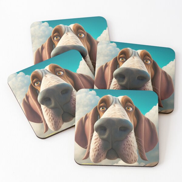 Item preview, Dog extreme close up of his nose as he says hello to the camera. designed and sold by liana campbell.