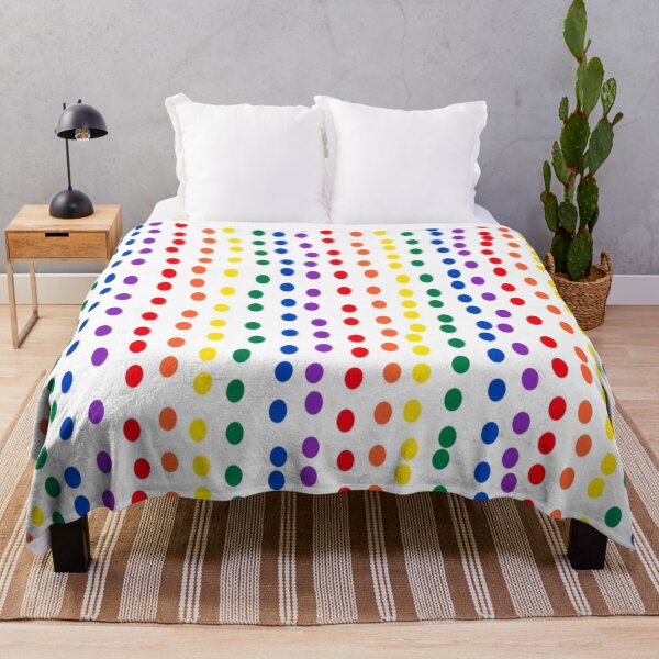 Item preview, Rainbow Dots On White designed and sold by DanielleGensler.