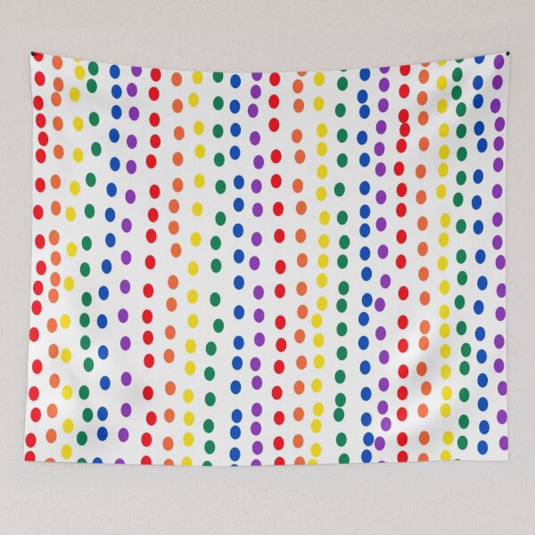 Item preview, Rainbow Dots On White designed and sold by DanielleGensler.