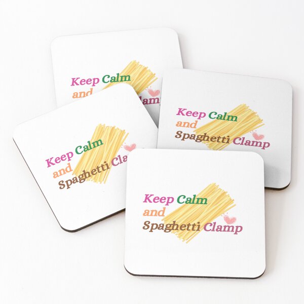 Item preview, Keep calm and spaghetti clamp designed and sold by NoManDesign.