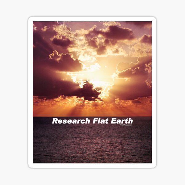 Research Flat Earth Sticker