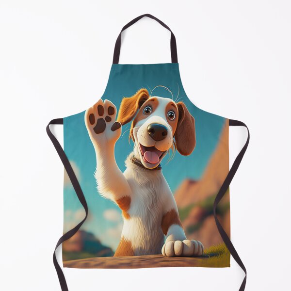 Item preview, Cute little dog waving hello to the camera. designed and sold by liana campbell.