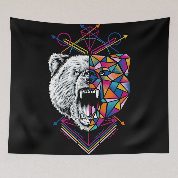 Item preview, Geometric Bear designed and sold by eggzoo.
