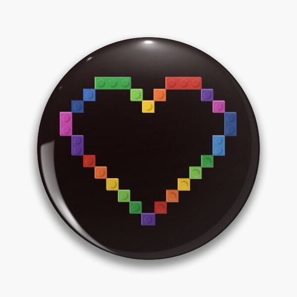 Item preview,  Building Bricks Plastic Blocks Heart Valentines  designed and sold by BeansHotTees.