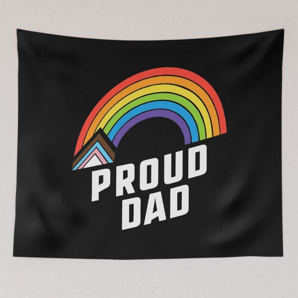 Item preview, Proud Dad With Pride Father Gay Pride LGBT Rainbow designed and sold by QueenOfPrint.