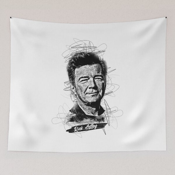 Item preview, Rick Astley Shirt, Rick Astley Abstract Sketch Art designed and sold by graphic-genie.