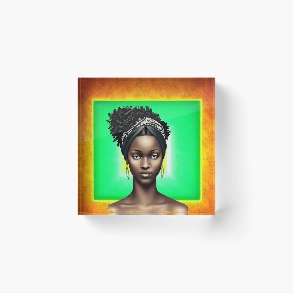 Item preview, Black Woman With Curly Bob designed and sold by Rell1970.