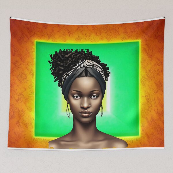 Item preview, Black Woman With Curly Bob designed and sold by Rell1970.
