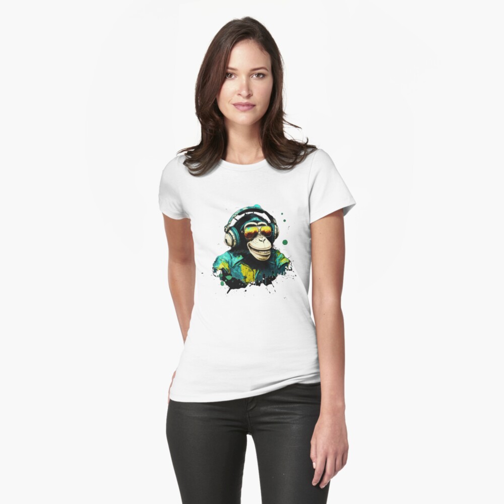 Item preview, Fitted T-Shirt designed and sold by DJmonki.
