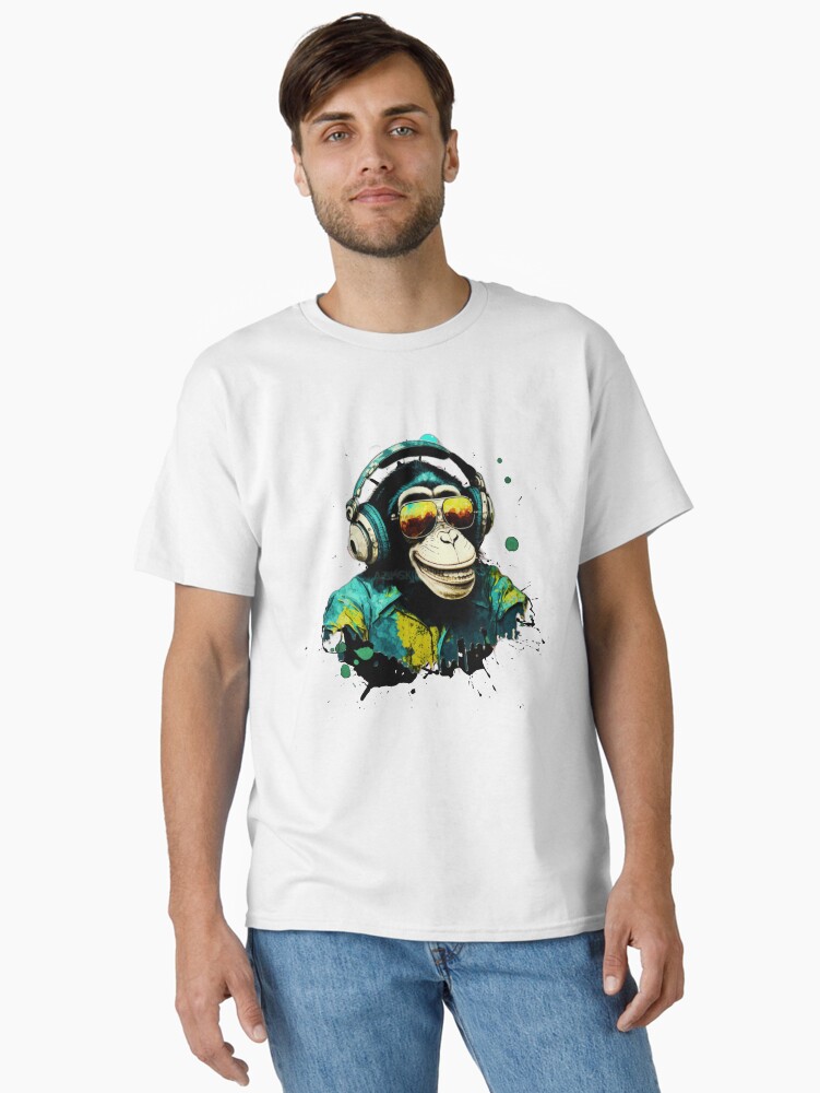 Thumbnail 1 of 7, Classic T-Shirt, Graffiti Dj Monkey Business N.18 designed and sold by DJmonki.