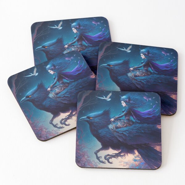 Item preview, Witch queen on crow designed and sold by MersaultMax.