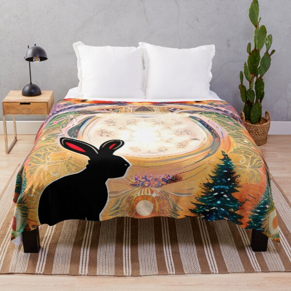 Item preview, Chinese zodiac rabbit moon designed and sold by BigBrainArtwork.