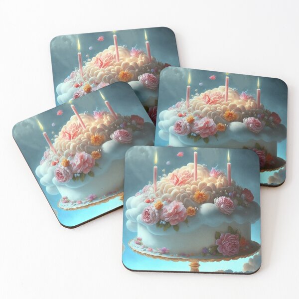 Item preview, Birthday Cake With Flowers in the Sky  designed and sold by immortalpeaches.