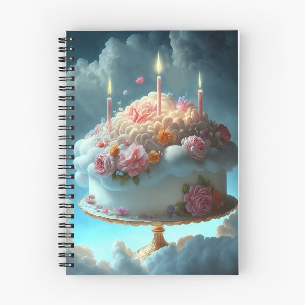 Item preview, Birthday Cake With Flowers in the Sky  designed and sold by immortalpeaches.