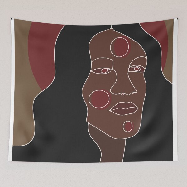 Item preview, Serious Black Woman Staring Into The Distance designed and sold by PrintsbyPuleng.