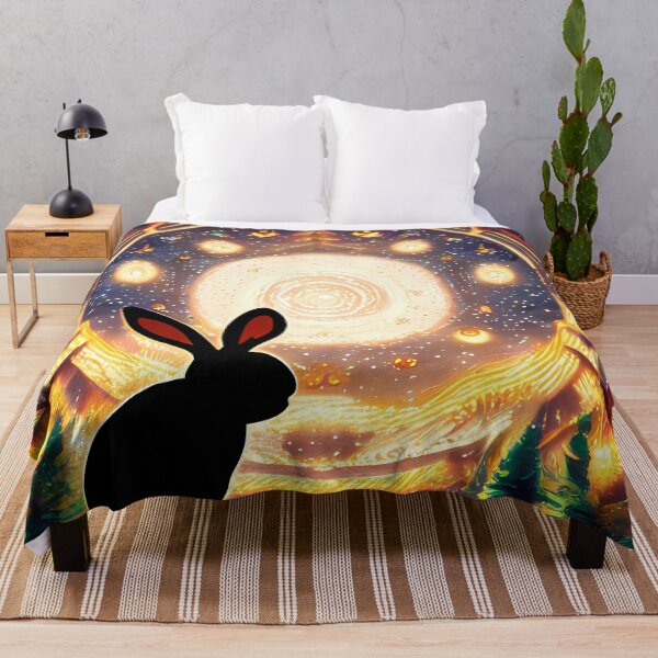 Item preview, Chinese zodiac rabbit moon designed and sold by BigBrainArtwork.