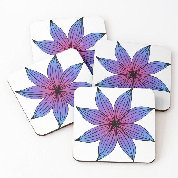 Item preview, Pink and Blue Flower designed and sold by RuthFurtado.