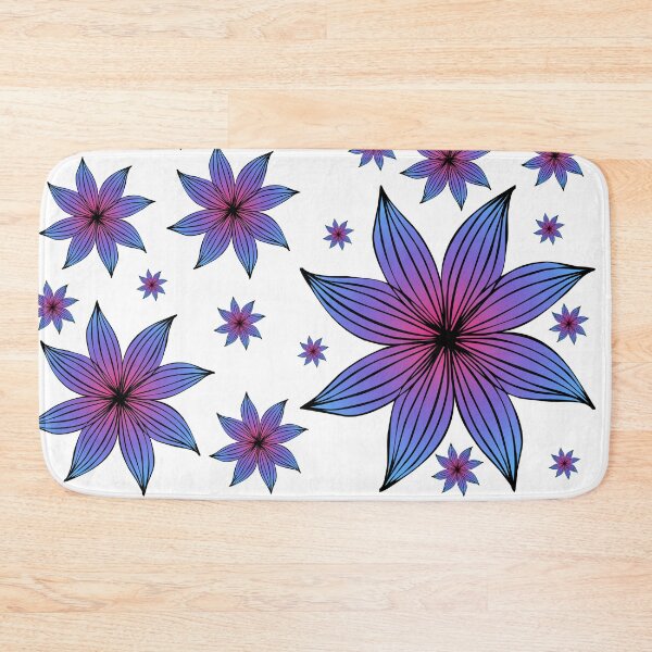 Item preview, Pink and Blue Flower designed and sold by RuthFurtado.