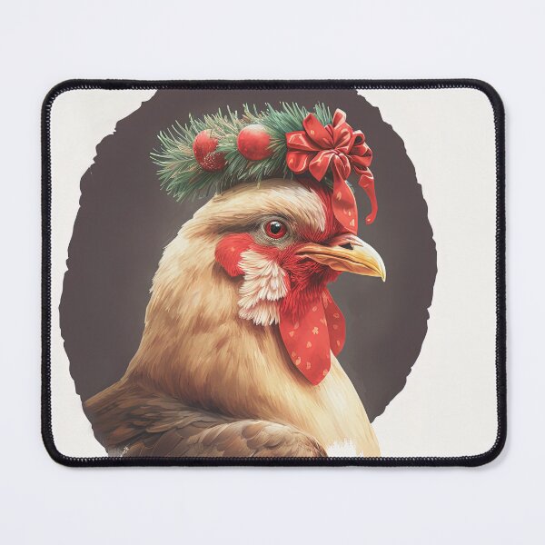 Item preview, Festive Winter Holiday Christmas Chicken designed and sold by Ealaionta Design.