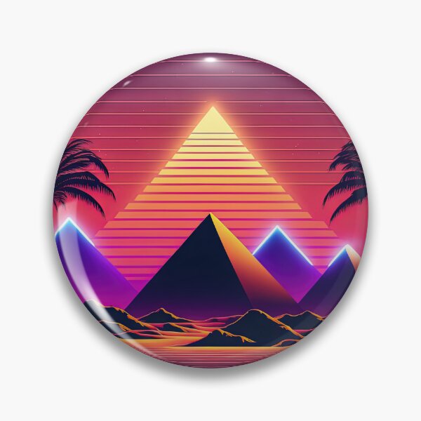 Item preview, Futuristic Neon Dreams of the Pharaohs designed and sold by Mullet Monkey.