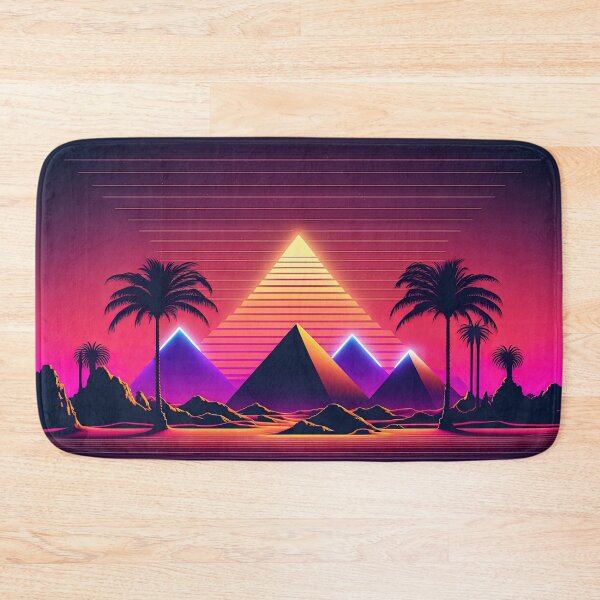 Item preview, Futuristic Neon Dreams of the Pharaohs designed and sold by Mullet Monkey.