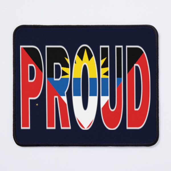 Item preview, Antigua Flag in The Word Proud - Barbuda - Soca Mode designed and sold by Soca-Mode.