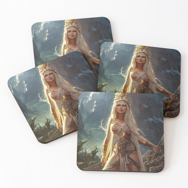 Item preview, Goddess of Light: A Fantastical Portrait designed and sold by oanaunciuleanu.