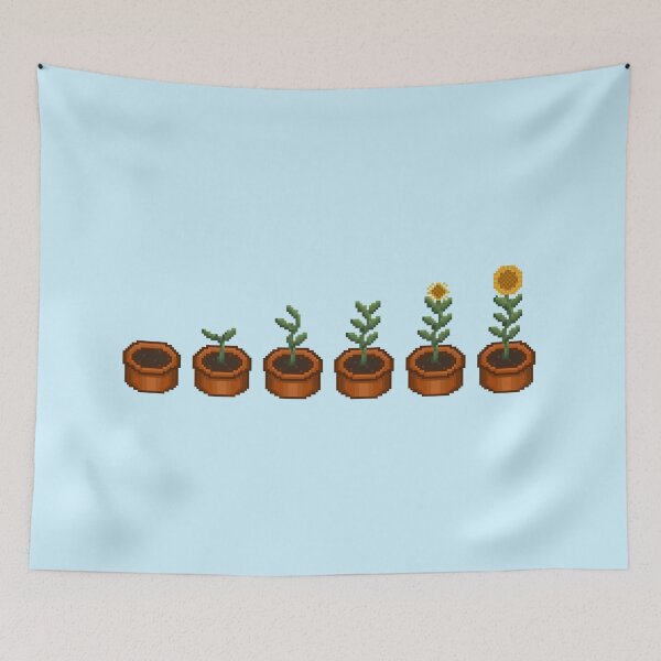 Item preview, Pixel Sunflower Growing  designed and sold by Sixmod.