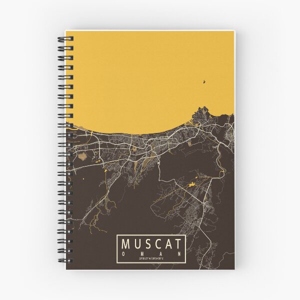 Item preview, Muscat City Map of Oman - Pastel designed and sold by deMAP.