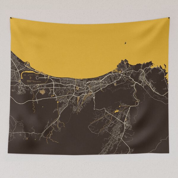 Item preview, Muscat City Map of Oman - Pastel designed and sold by deMAP.