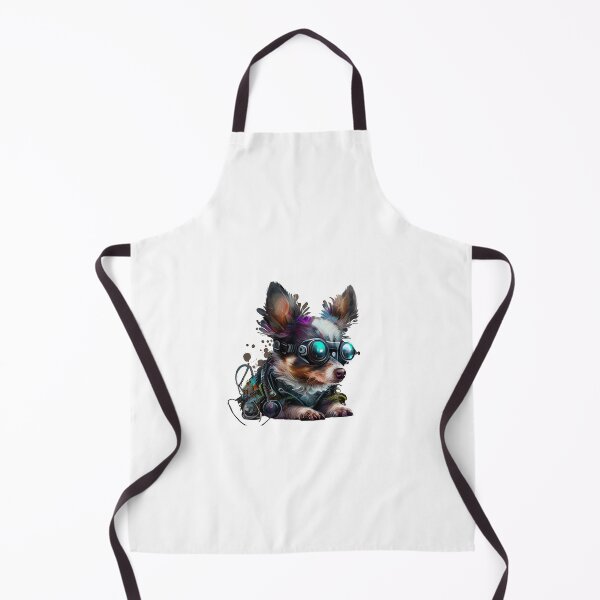 Item preview, Cyberpunk futuristic maltese dog designed and sold by ARTeez⭐️⭐️⭐️⭐️⭐️.