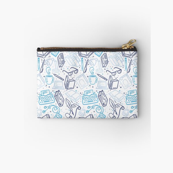 Item preview, Bookish Mood Doodles Sky Blue designed and sold by polliadesign.