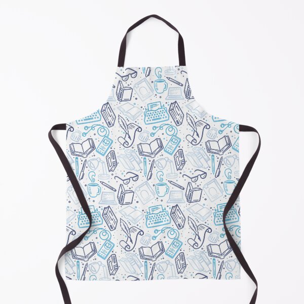 Item preview, Bookish Mood Doodles Sky Blue designed and sold by polliadesign.