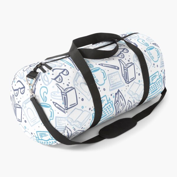 Item preview, Bookish Mood Doodles Sky Blue designed and sold by polliadesign.