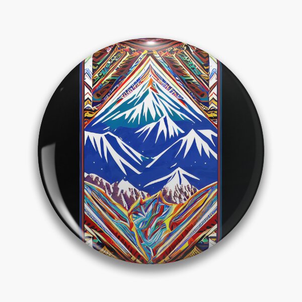 Item preview, Snowboarding/Skiing Ski Resort Style Design Tribal Mountain Mural  designed and sold by ShredPow480.