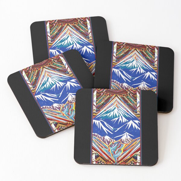 Item preview, Snowboarding/Skiing Ski Resort Style Design Tribal Mountain Mural  designed and sold by ShredPow480.