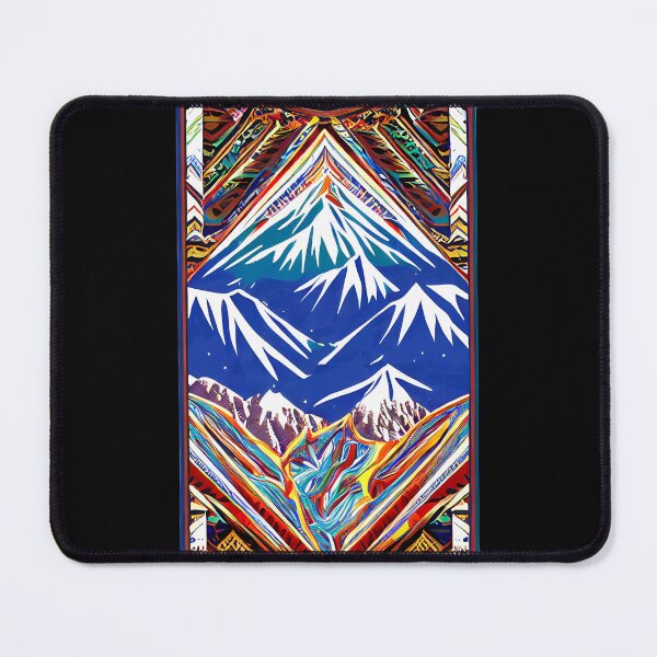 Item preview, Snowboarding/Skiing Ski Resort Style Design Tribal Mountain Mural designed and sold by ShredPow480.