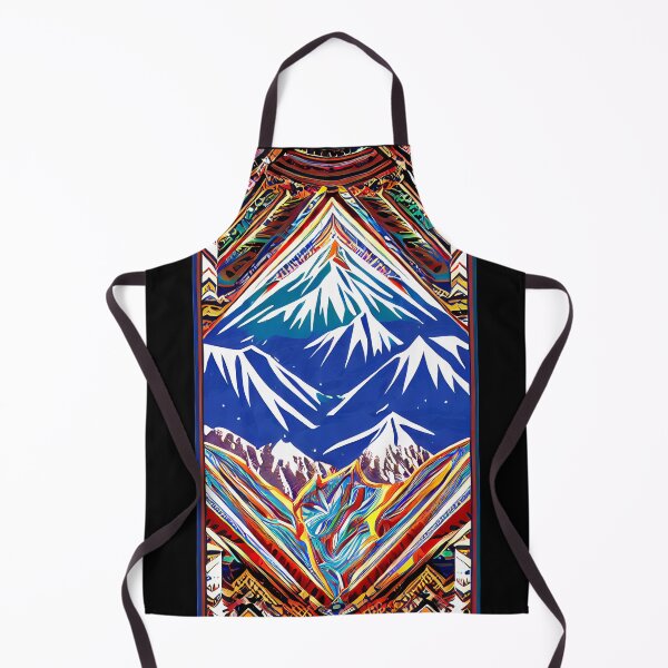 Item preview, Snowboarding/Skiing Ski Resort Style Design Tribal Mountain Mural designed and sold by ShredPow480.