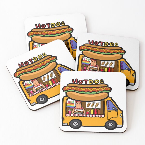 Item preview, Street food truck, gay rainbow selling take away hot dog. designed and sold by Nalidsa Sukprasert.