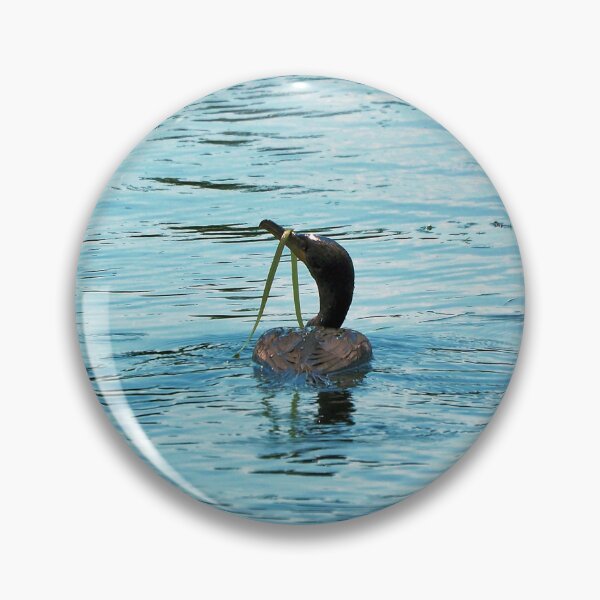 Item preview, Double-crested Cormorant With Seaweed On Its Bill designed and sold by BackyardBirder.