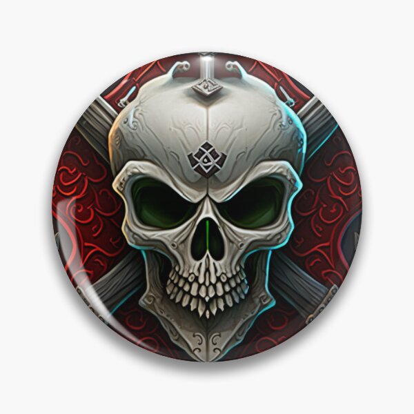 Item preview, Skull and crossbones with ruby red. designed and sold by liana campbell.