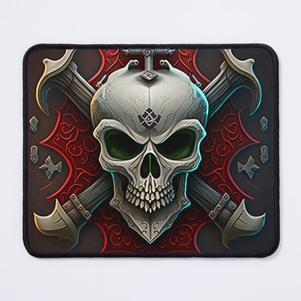 Item preview, Skull and crossbones with ruby red. designed and sold by liana campbell.