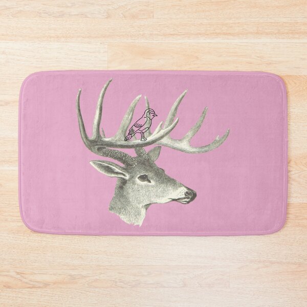 Item preview, Deer stag head with a bird designed and sold by Benlaniboutique.