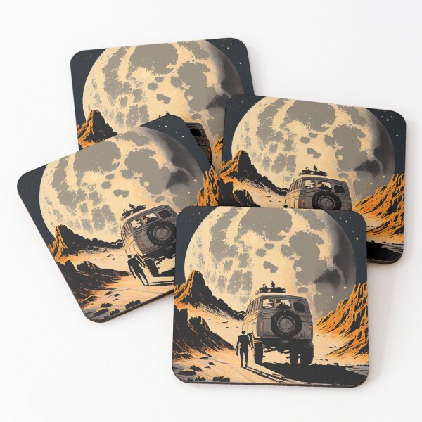 Item preview, Road Trip in Space Series - 1930's-esque poster style designed and sold by shifty303.