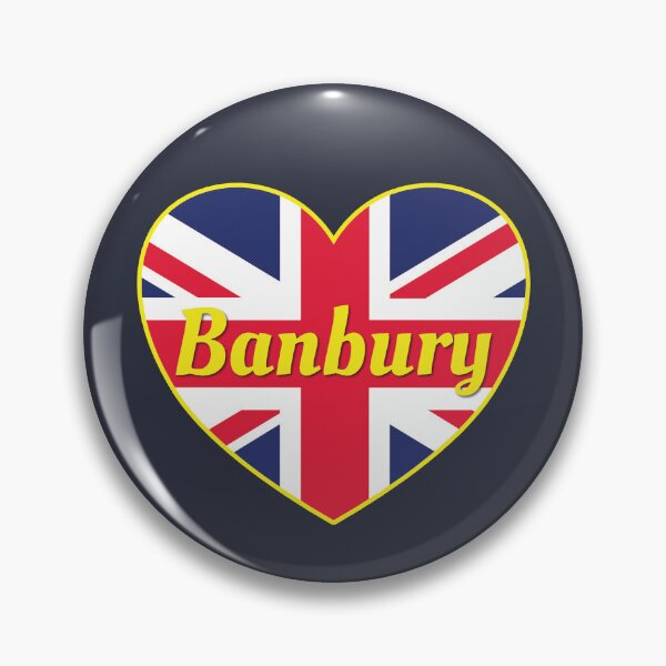 Item preview, Banbury England UK British Union Flag Heart on Navy designed and sold by DPattonPD.